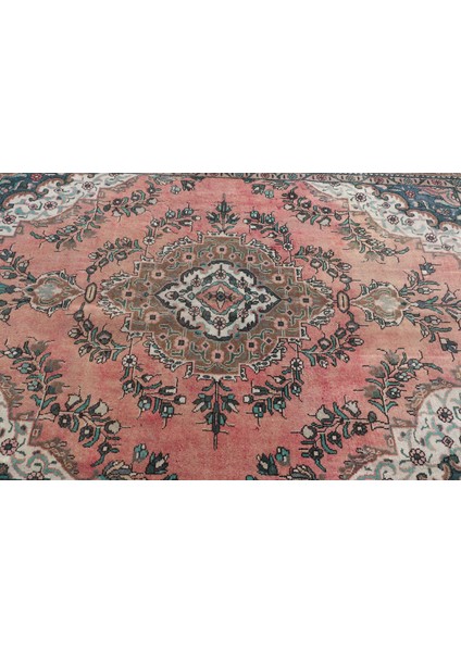 Türk Halısı, Eskitme Halı, Halı, 202 x 238 cm Pempe Halı, El Dokuma Oturma Odası Halı, 4266