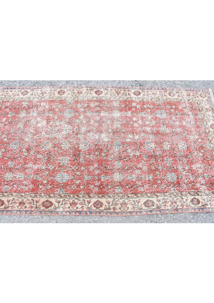 Eskitme Halı, Türk Halısı, Halı, 110 x 209 cm Kırmızı Halı, Bohemsı Banyo Halı, Kabilesı Banyo Halı,