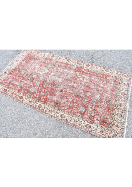 Eskitme Halı, Türk Halısı, Halı, 110 x 209 cm Kırmızı Halı, Bohemsı Banyo Halı, Kabilesı Banyo Halı,