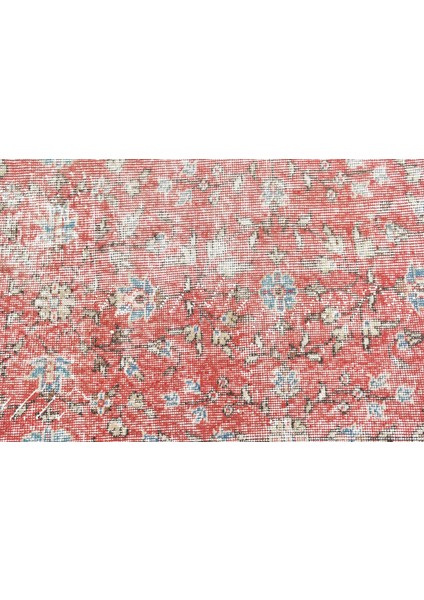 Eskitme Halı, Türk Halısı, Halı, 110 x 209 cm Kırmızı Halı, Bohemsı Banyo Halı, Kabilesı Banyo Halı,