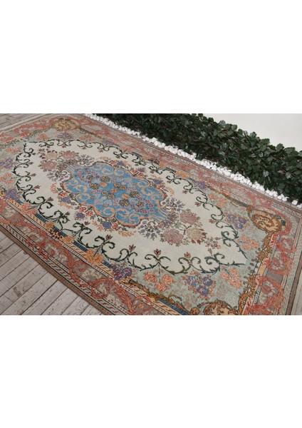 Türk Halısı, Eskitme Halı, Halı, 169 x 315 cm Mavi Halı, Yün Büyük Halı, Oturma Odası Halı, 6951 fırsatları