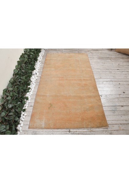 Türk Halısı, Eskitme Halı, Halı, 114 x 215 cm Bej Halı, Anadolusı Banyo Halı, El Dokuma Banyo Halı, 8