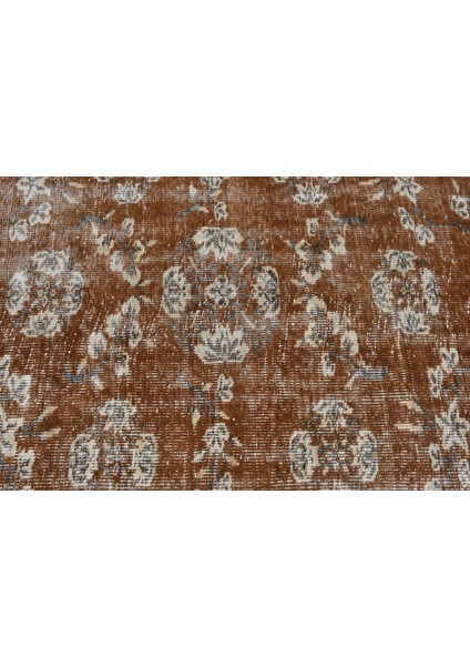 Türk Halısı, Eskitme Halı, Halı, 122 x 301 cm Turuncu Halı, Yün Banyo Halı, Ofice Alan Halı, 5474
