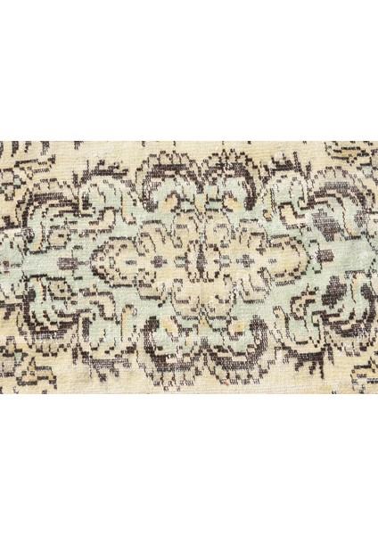 Eskitme Halı, Türk Halısı, Halı, 185 x 290 cm Yeşil Halı, Dekoratif Salon Halı, El Yapımı Oturma Odası