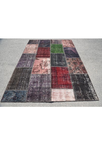 Eskitme Halı, Türk Halısı, Halı, 173 x 241 cm Siyah Halı, Dekoratif Salon Halı, Oturma Odası Halı, 30