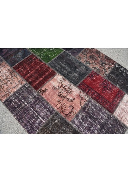 Eskitme Halı, Türk Halısı, Halı, 173 x 241 cm Siyah Halı, Dekoratif Salon Halı, Oturma Odası Halı, 30