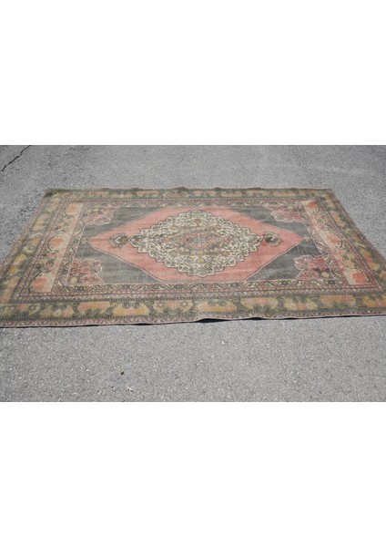 Türk Halısı, Eskitme Halı, Halı, 157 x 263 cm Kahverengi Halı, Bohemsı Salon Halı, 4114 modelleri