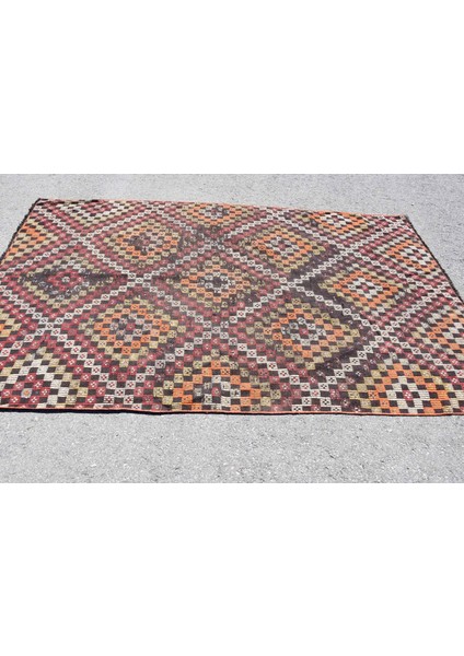 Türk Halısı, Eskitme Halı, Halı, 160 x 250 cm Turuncu Halı, Bohemsı Yer Halı, Ofice Büyük Halı, 7627 modelleri