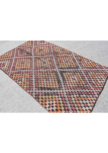 Türk Halısı, Eskitme Halı, Halı, 160 x 250 cm Turuncu Halı, Bohemsı Yer Halı, Ofice Büyük Halı, 7627 fırsatları