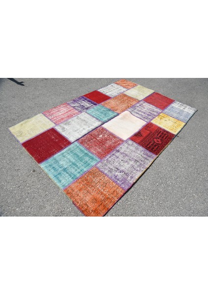 Eskitme Halı, Türk Halısı, Halı, 100 x 240 cm Kahverengi Halı, Yün Banyo Halı, Alan Halı, 3054