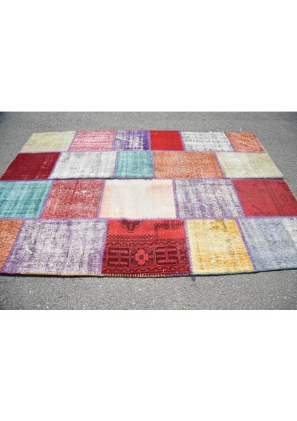 Eskitme Halı, Türk Halısı, Halı, 100 x 240 cm Kahverengi Halı, Yün Banyo Halı, Alan Halı, 3054