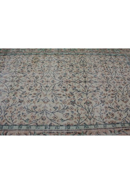 Eskitme Halı, Türk Halısı, Halı, 169 x 275 cm Bej Halı, El Yapımı Salon Halı, Yün Büyük Halı, 11626