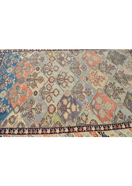 Eskitme Halı, Türk Halısı, Halı, 195 x 294 cm Bej Halı, Kabilesı Yer Halı, El Dokuma Büyük Halı, 4179