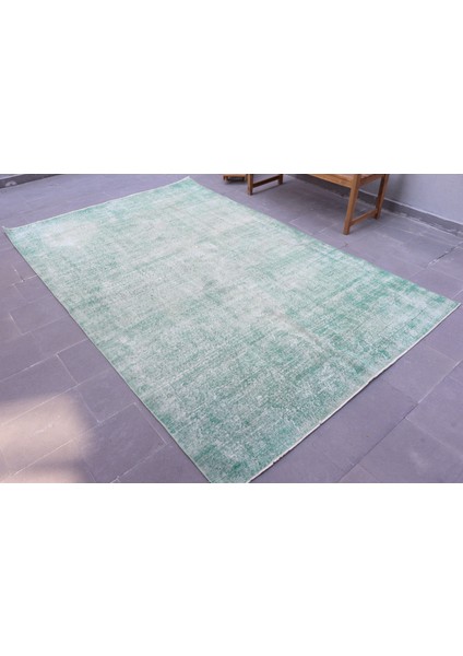 Türk Halısı, Eskitme Halı, Halı, 194 x 309 cm Yeşil Halı, Bohemsı Salon Halı, Yün Oturma Odası Halı, fiyatları