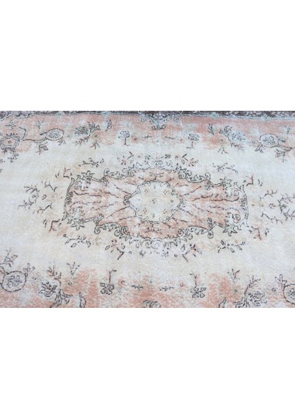 Eskitme Halı, Türk Halısı, Halı, 164 x 273 cm Bej Halı, El Dokuma Salon Halı, Oturma Odası Halı, 3727