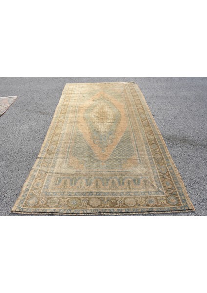 Türk Halısı, Eskitme Halı, Halı, 164 x 315 cm Kahverengi Halı, Bahçe Büyük Halı, Ofice Salon Halı, 79