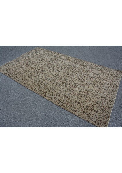 Türk Halısı, Eskitme Halı, Halı, 150 x 262 cm Bej Halı, Bahçe Salon Halı, El Dokuma Yer Halı, 9692