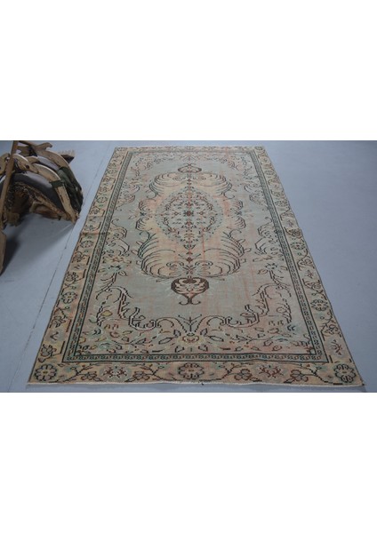 Eskitme Halı, Türk Halısı, Halı, 156 x 262 cm Kahverengi Halı, Organik Oturma Odası Halı, 11490
