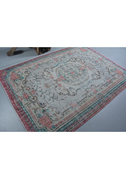 Eskitme Halı, Türk Halısı, Halı, 178 x 244 cm Gri Halı, El Dokuma Oturma Odası Halı, 11536