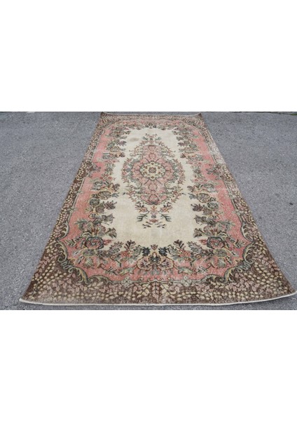 Eskitme Halı, Türk Halısı, Halı, 166 x 298 cm Pempe Halı, Yün Oturma Odası Halı, Organik Yer Halı, 68