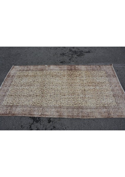 Türk Halısı, Eskitme Halı, Halı, 113 x 208 cm Kahverengi Halı, Kabilesı Alan Halı, 9537 modelleri