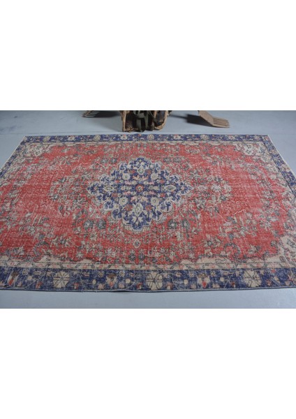 Eskitme Halı, Türk Halısı, Halı, 165 x 263 cm Kırmızı Halı, Kabilesı Salon Halı, Bahçe Oturma Odası Ha modelleri