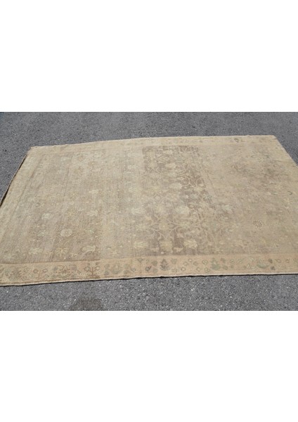 Eskitme Halı, Türk Halısı, Halı, 158 x 267 cm Bej Halı, El Yapımı Salon Halı, Anadolusı Oturma Odası H
