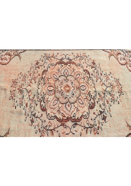 Eskitme Halı, Türk Halısı, Halı, 148 x 215 cm Turuncu Halı, Bahçe Alan Halı, El Yapımı Alan Halı, 475