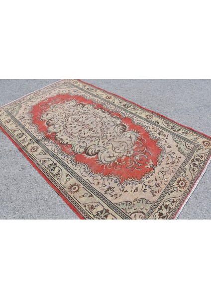 Türk Halısı, Eskitme Halı, Halı, 160 x 263 cm Bej Halı, Kabilesı Oturma Odası Halı, 10470