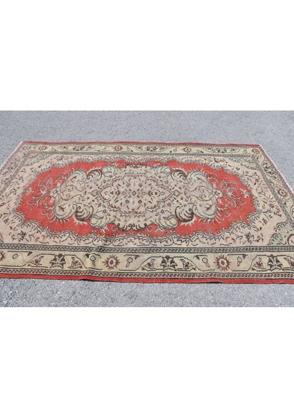 Türk Halısı, Eskitme Halı, Halı, 160 x 263 cm Bej Halı, Kabilesı Oturma Odası Halı, 10470