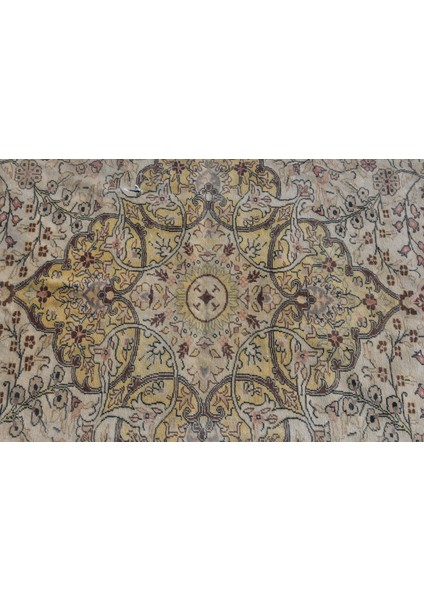 Türk Halısı, Eskitme Halı, Halı, 186 x 289 cm Sarı Halı, Yün Büyük Halı, Bahçe Oturma Odası Halı, 790