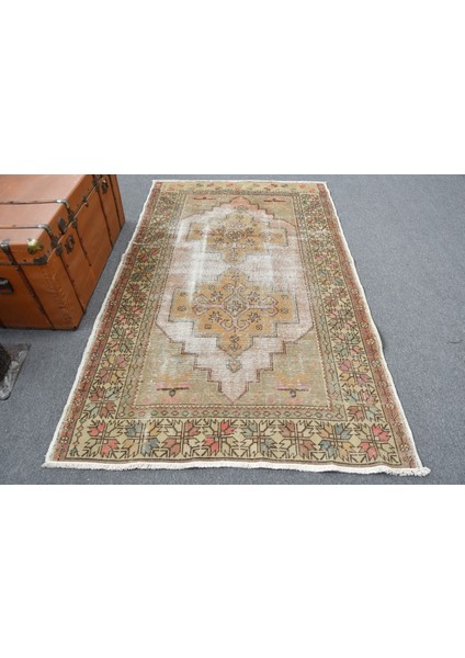 Türk Halısı, Eskitme Halı, Halı, 136 x 218 cm Kahverengi Halı, Dekoratif Alan Halı, 11705