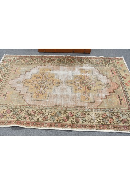 Türk Halısı, Eskitme Halı, Halı, 136 x 218 cm Kahverengi Halı, Dekoratif Alan Halı, 11705 modelleri