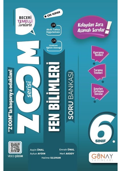 6. Sınıf Yeni Zoom Fen Bilimleri Soru Bankası