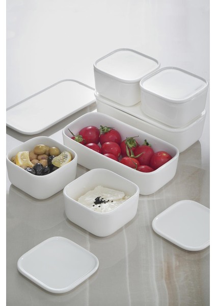 Pure White 12 Parça Kapaklı Kahvaltılık