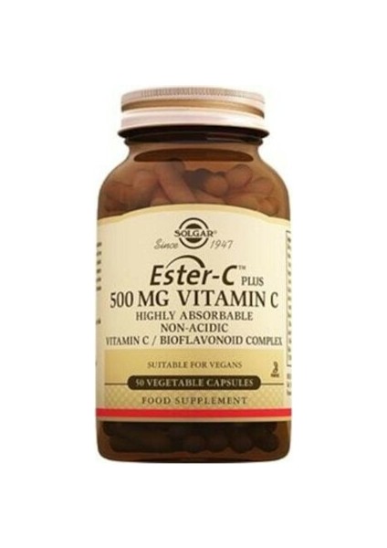 Ester C Plus 500 Mg 50 Kapsül