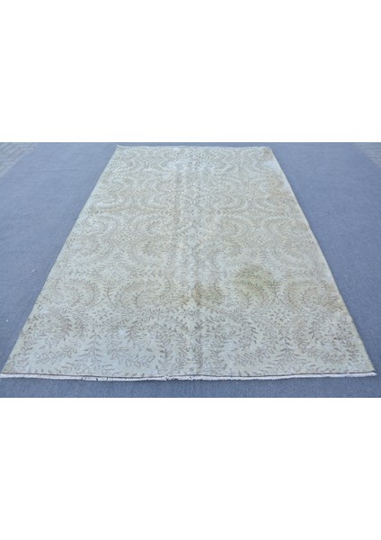 Eskitme Halı, Türk Halısı, Halı, 181 x 278 cm Bej Halı, Organik Oturma Odası Halı, 12510
