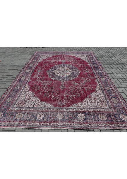 Türk Halısı, Eskitme Halı, Halı, 259 x 392 cm Mor Halı, Anadolusı Büyük Halı, Organik Halı, 6809