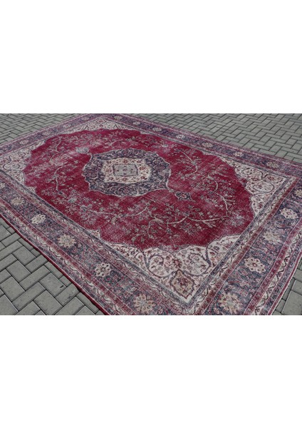 Türk Halısı, Eskitme Halı, Halı, 259 x 392 cm Mor Halı, Anadolusı Büyük Halı, Organik Halı, 6809