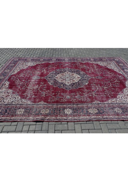 Türk Halısı, Eskitme Halı, Halı, 259 x 392 cm Mor Halı, Anadolusı Büyük Halı, Organik Halı, 6809