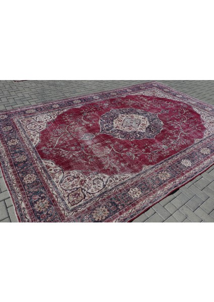 Türk Halısı, Eskitme Halı, Halı, 259 x 392 cm Mor Halı, Anadolusı Büyük Halı, Organik Halı, 6809