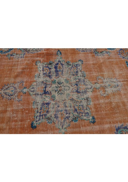 Eskitme Halı, Türk Halısı, Halı, 213 x 319 cm Turuncu Halı, Bahçe Salon Halı, El Yapımı Halı, 6830 indirimleri