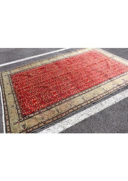 Eskitme Halı, Türk Halısı, Halı, 197 x 297 cm Kırmızı Halı, Dekoratif Oturma Odası Halı, 4515 fiyatları