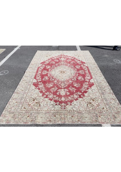 Türk Halısı, Eskitme Halı, Halı, 192 x 290 cm Pempe Halı, Salon Halı, Yün Yer Halı, 4509