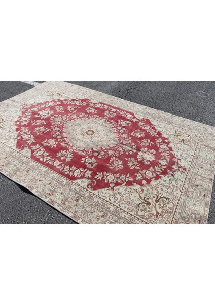Türk Halısı, Eskitme Halı, Halı, 192 x 290 cm Pempe Halı, Salon Halı, Yün Yer Halı, 4509