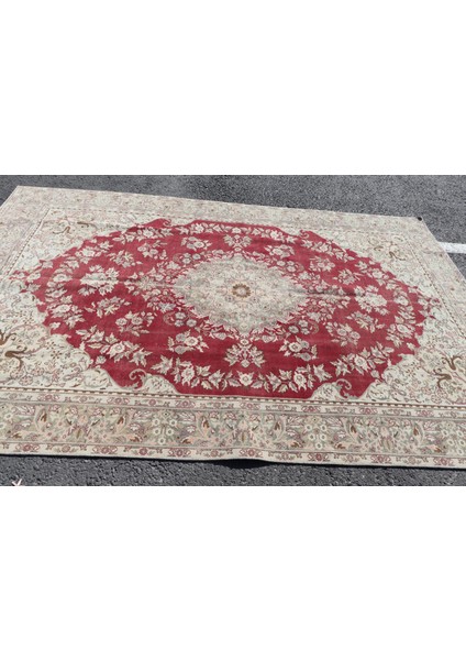 Türk Halısı, Eskitme Halı, Halı, 192 x 290 cm Pempe Halı, Salon Halı, Yün Yer Halı, 4509