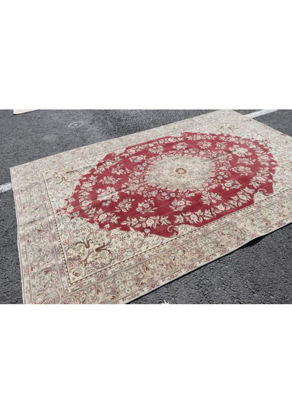 Türk Halısı, Eskitme Halı, Halı, 192 x 290 cm Pempe Halı, Salon Halı, Yün Yer Halı, 4509