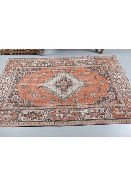 Eskitme Halı, Türk Halısı, Halı, 127 x 213 cm Turuncu Halı, Dekoratif Alan Halı, Organik Banyo Halı, fiyatları