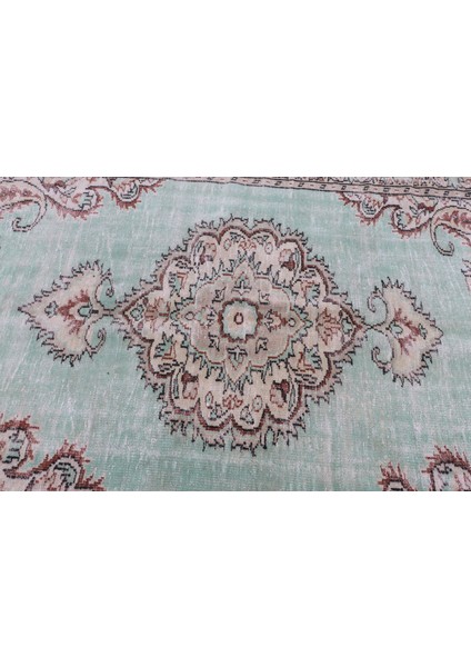 Türk Halısı, Eskitme Halı, Halı, 168 x 291 cm Yeşil Halı, Dekoratif Salon Halı, Kabilesı Oturma Odası indirimleri