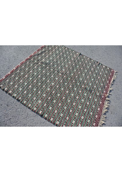Eskitme Halı, Türk Halısı, Halı, 146 x 154 cm Yeşil Halı, Bahçe Banyo Halı, Yün Banyo Halı, 7700 fiyatları